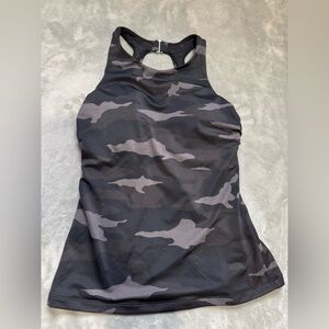 Athleta Camouflage Racerback Tank Top/swim top